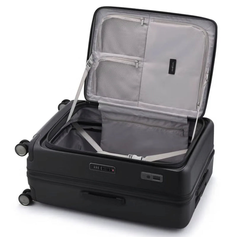 Samsonite Zipprix FT 68 cm Expandable Suitcase with Waypoint Smart Tag - Black