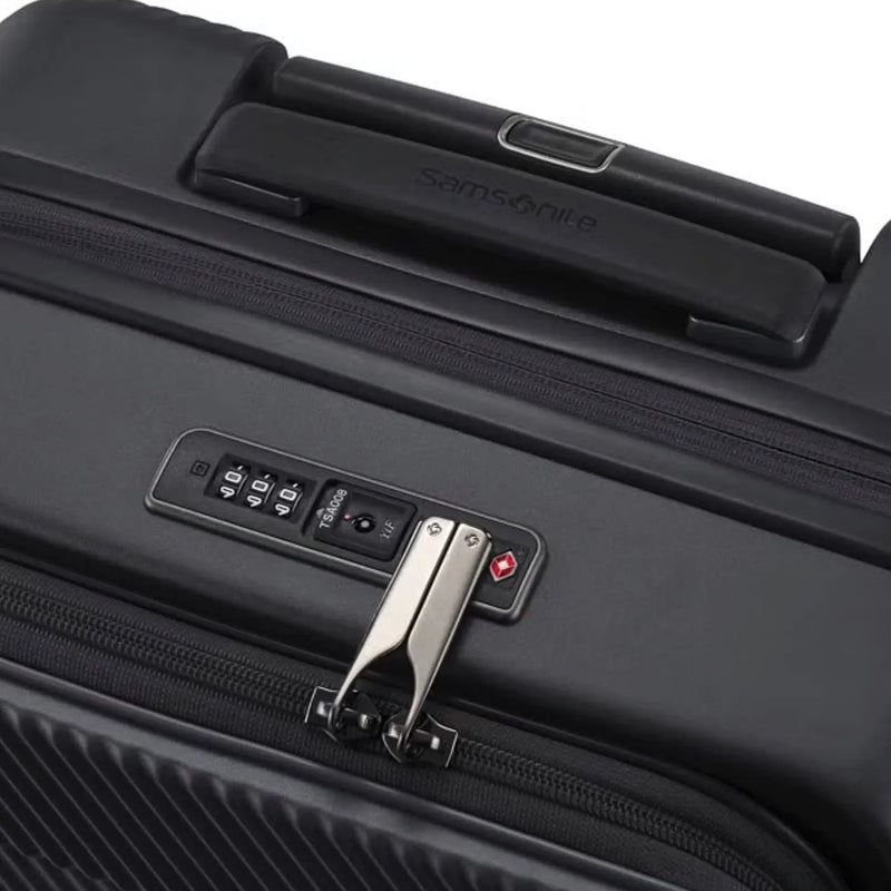 Samsonite Zipprix FT 68 cm Expandable Suitcase with Waypoint Smart Tag - Black