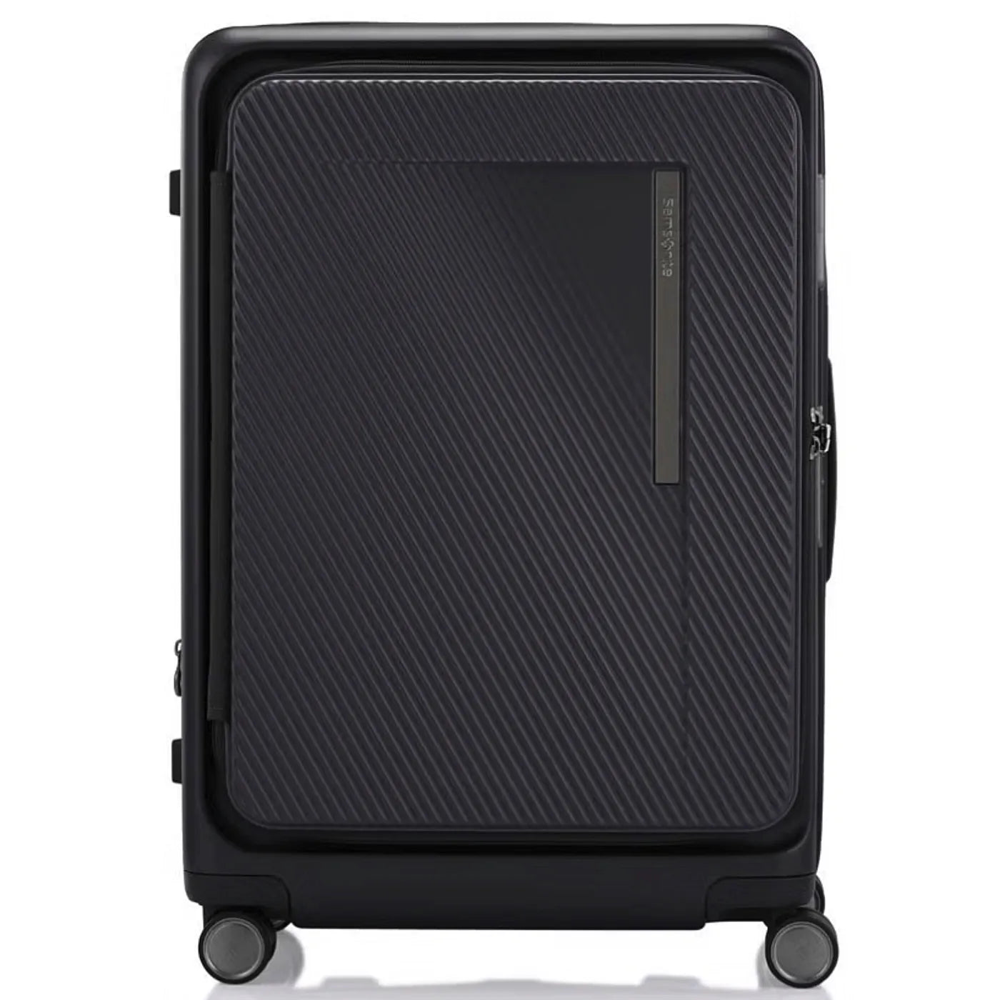 Samsonite Zipprix FT 68 cm Expandable Suitcase with Waypoint Smart Tag - Black