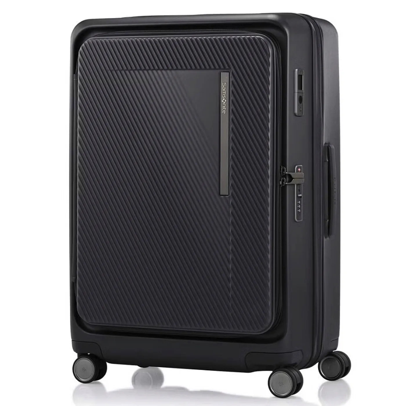 Samsonite Zipprix FT 68 cm Expandable Suitcase with Waypoint Smart Tag - Black