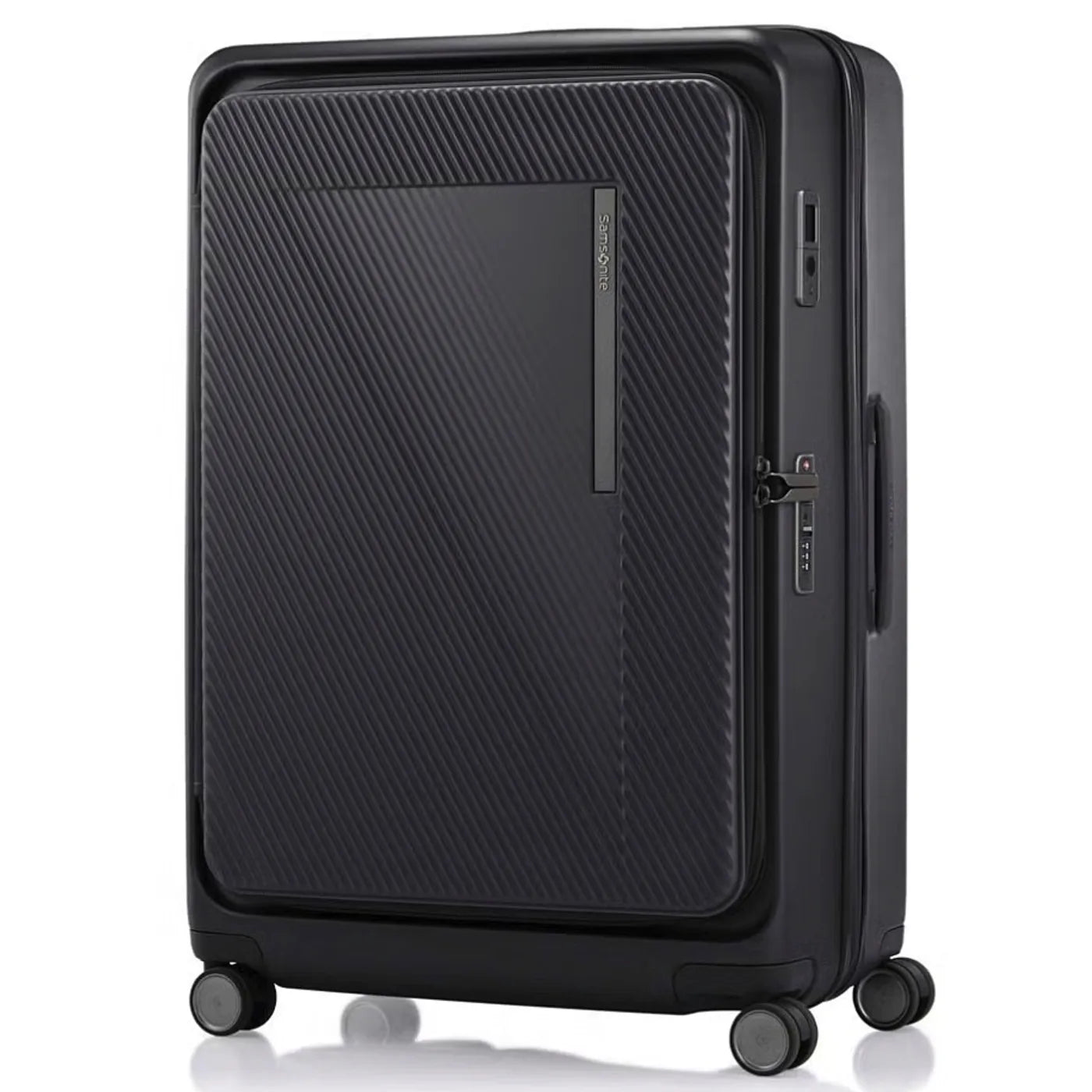 Samsonite Zipprix FT 75 cm Expandable Suitcase with Waypoint Smart Tag - Black