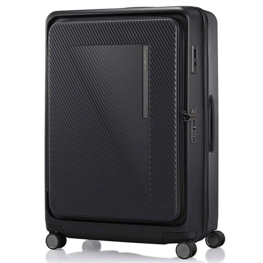 Samsonite Zipprix FT 75 cm Expandable Suitcase with Waypoint Smart Tag - Black