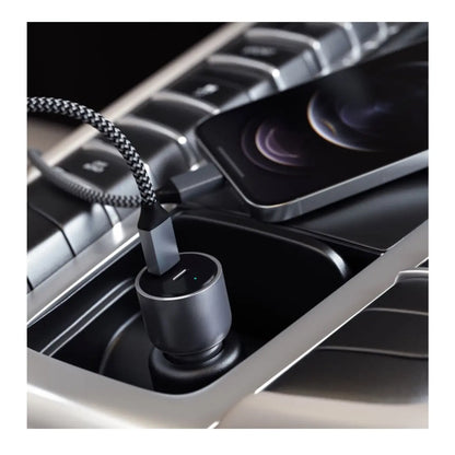 Fast charges your iPhone from 0% up to 50% battery in 30 minutes with an USB-C Lightning cable (sold separately)