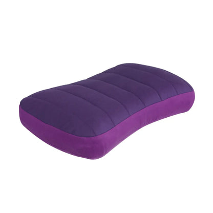 Synthetic fill between pillow case and TPU bladder increases airflow for additional comfort