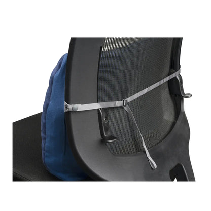 Adjustable strap for attaching the pillow to a chair