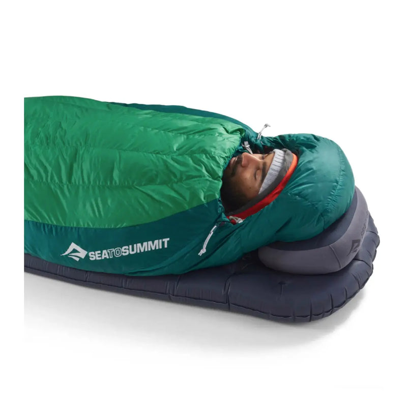 In colder temperatures you can cinch down the technical hood and zip up the draft-tube protected zippers