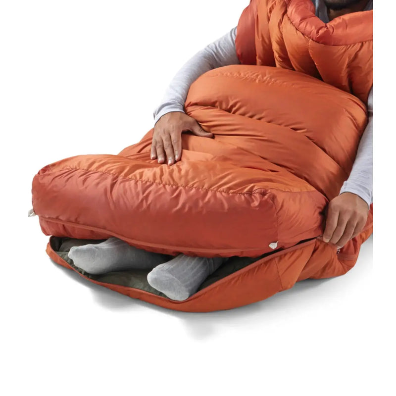 Open the footbox zipper for ventilation