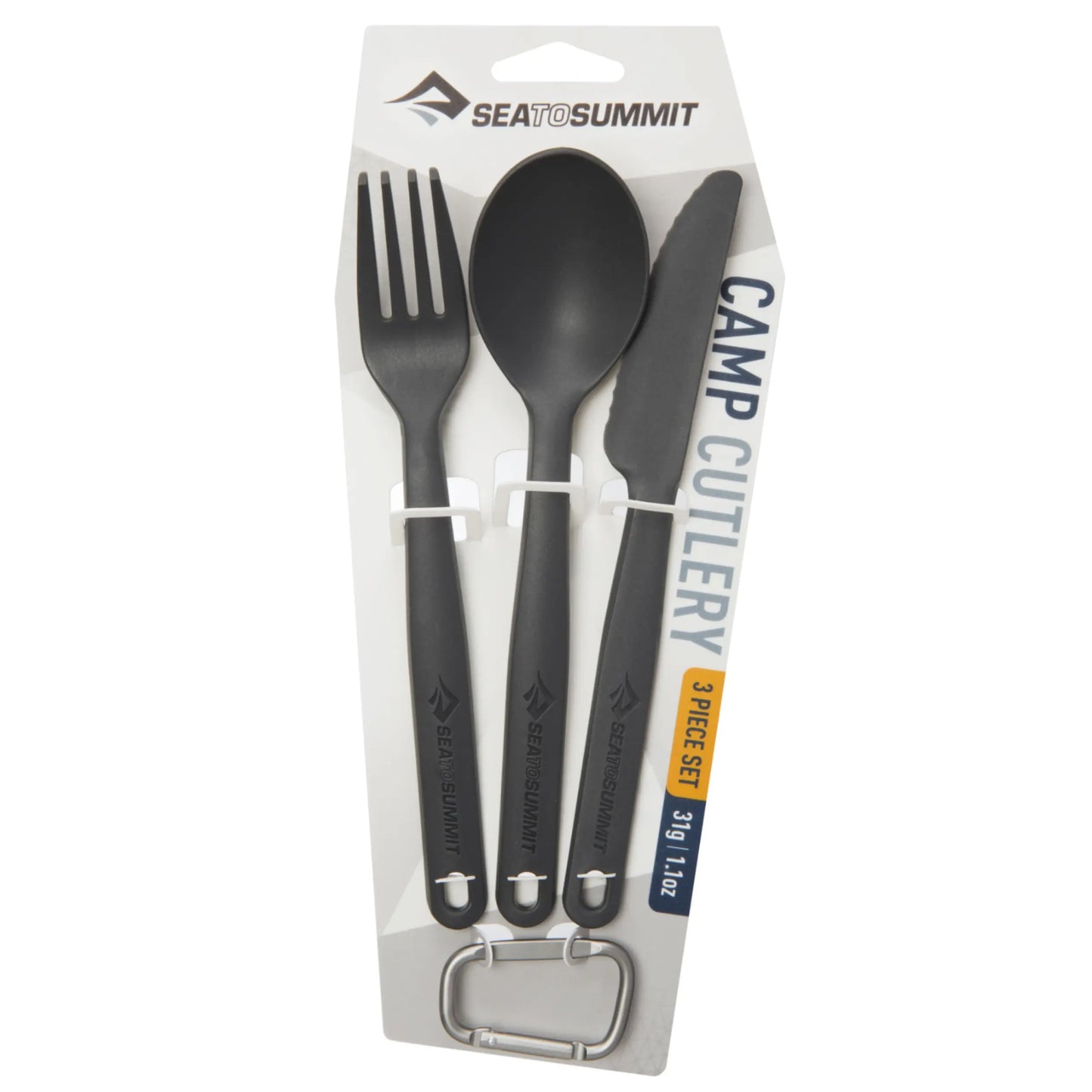  Includes fork, knife and spoon for a compact cutlery set for any outdoor adventure