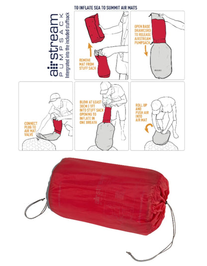 Sea to Summit Comfort Plus Xt ASC Insulated Sleeping Mat - Rectangular Regular Wide - Red