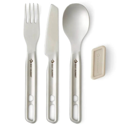 Sea To Summit Detour Stainless Steel 1 Person Cutlery Set - 3 Piece