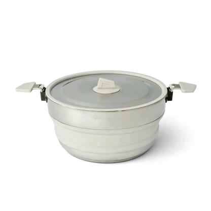 Sea To Summit Detour Stainless Steel Collapsible 5L Pot - Grey (Moonstruck)