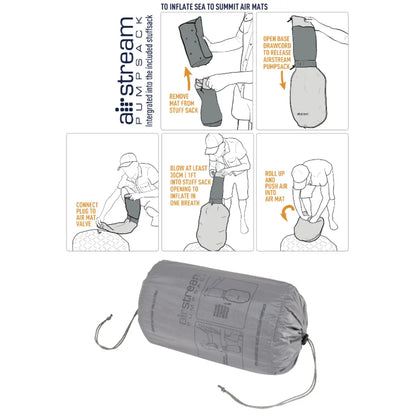 Sea to Summit Ether Light XT Insulated Sleeping Mat with Airstream Pumpsack - Regular - Grey