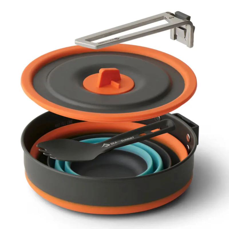 Sea To Summit Frontier Ultralight Collapsible 1L Pot Cook Set - 3 Piece