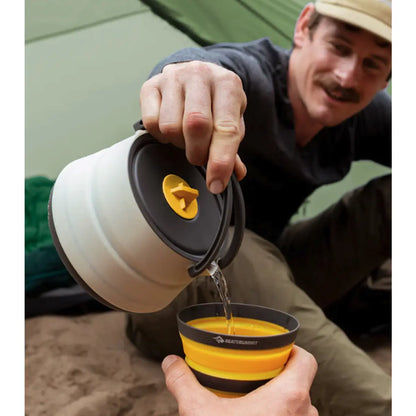 Nylon rings to maintain shape and shield fingertips from heat (kettle for display purpose only)