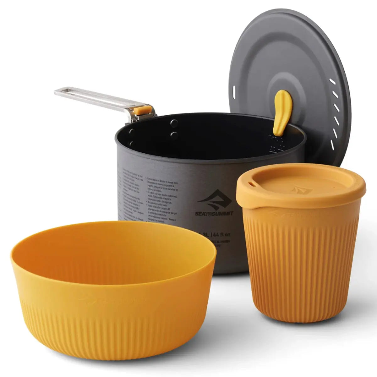 Sea To Summit Frontier Ultralight One 1.3L Pot Cook Set - 3 Piece (Yellow)
