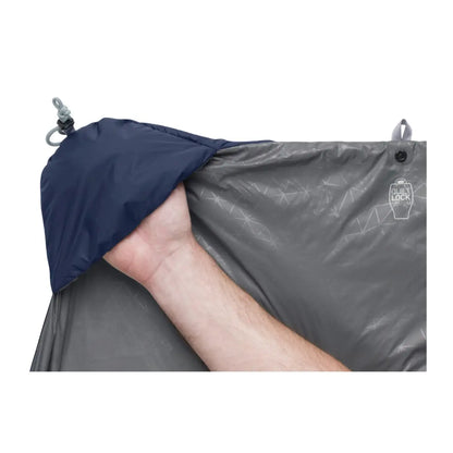 Sea to Summit Glow Gw1 - Synthetic Integrated Sleeping Quilt - Long - Dark Sapphire / Grey