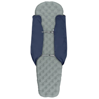 Sea to Summit Glow Gw1 - Synthetic Integrated Sleeping Quilt - Regular - Dark Sapphire / Grey