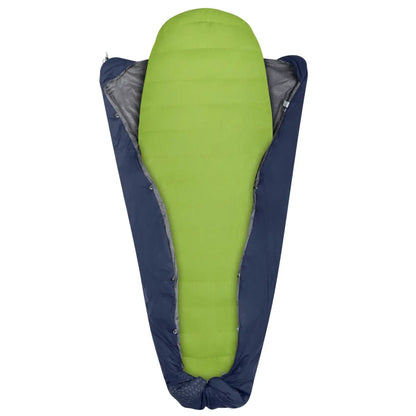 Sea to Summit Glow Gw1 - Synthetic Integrated Sleeping Quilt - Regular - Dark Sapphire / Grey