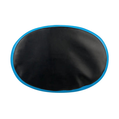 Oval base to resist rolling