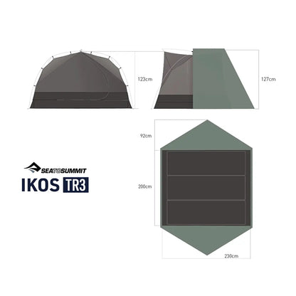 Sea To Summit Ikos TR3 Ultralight Tent (3 Person) - Laurel Wreath