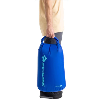 Roll-top closure secured with the patented Field Repair Buckle for a reliable seal