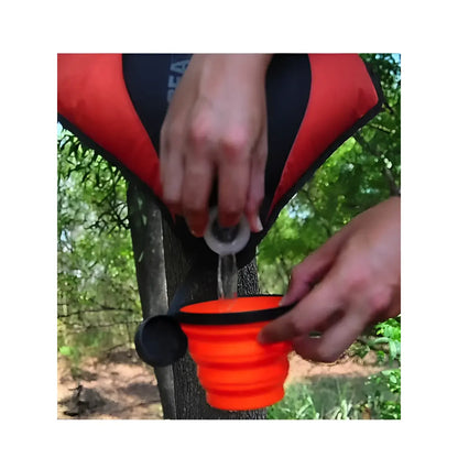 Self shutting valve with single hand operation