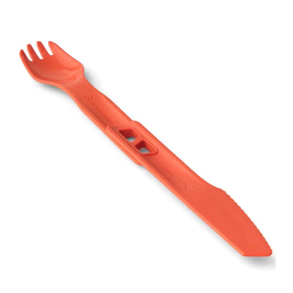 Clip-together functionality: Snap the two utensils together to form a long-handled Spoon or Fork