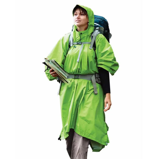70D Nylon Waterproof Tarp / Poncho - Green