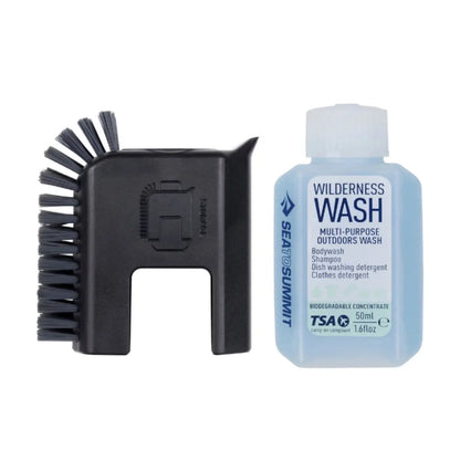 Sea To Summit Pot Scrubber and Soap Bottle (2 Piece Set ) - Black