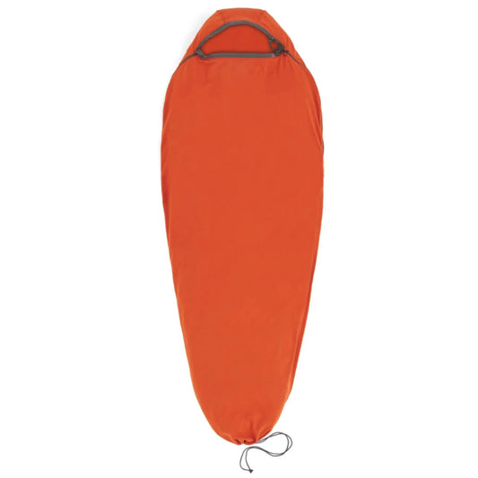 Sea To Summit Reactor Fleece Sleeping Bag Liner - Compact Mummy with Drawcord - Orange