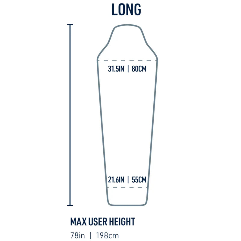 Sea To Summit Reactor Lightweight Sleeping Bag Liner (Long Size) - Grey