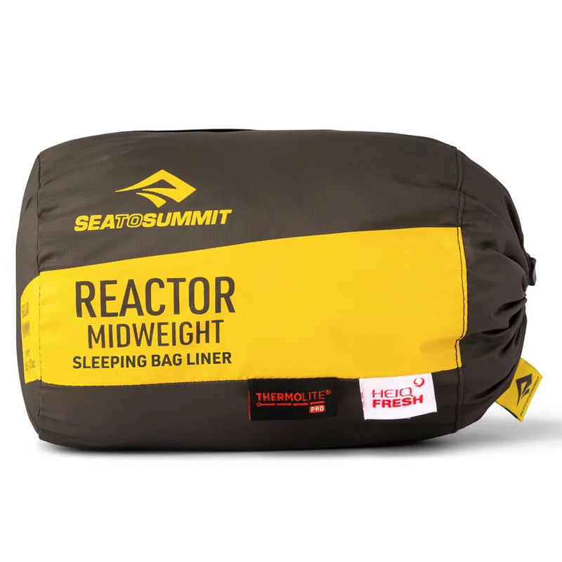 Sea To Summit Reactor Midweight Sleeping Bag Liner (Short Size) - Dark Grey