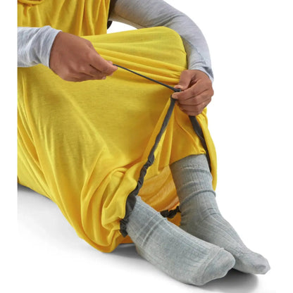 Open the base drawcord, and you can hitch the liner up and walk round camp - perfect for bathroom breaks