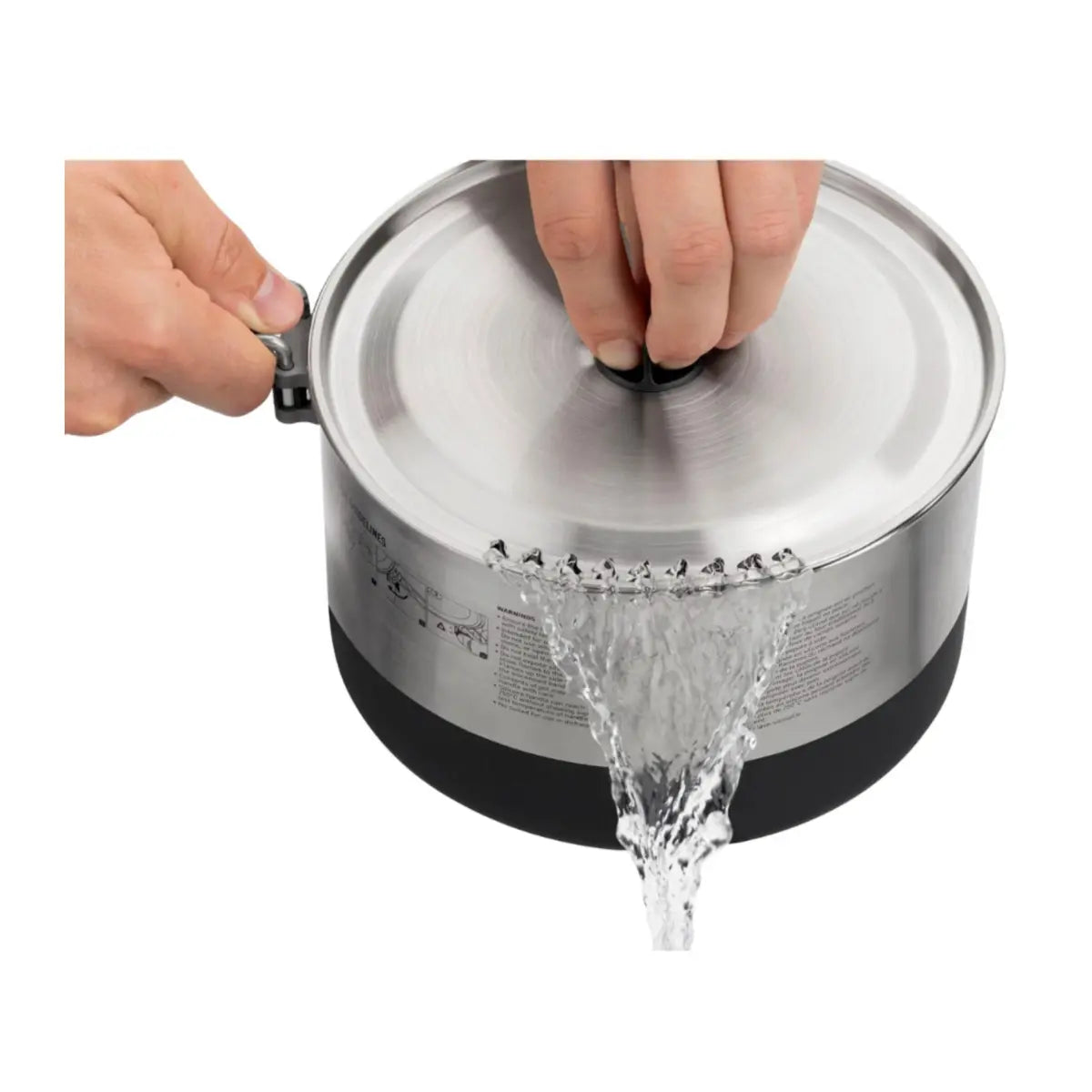 Easy-flow strainer lid for efficient draining