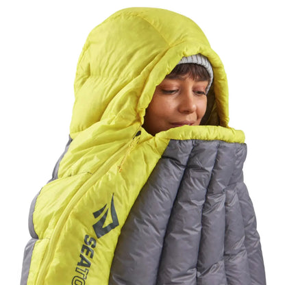 Technical hood and zipper draft tube prevent precious warmth from escaping