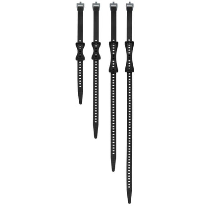 Sea to Summit Stretch-Loc TPU Strap - 20mm x 4 Sizes (4 Pack) - Black