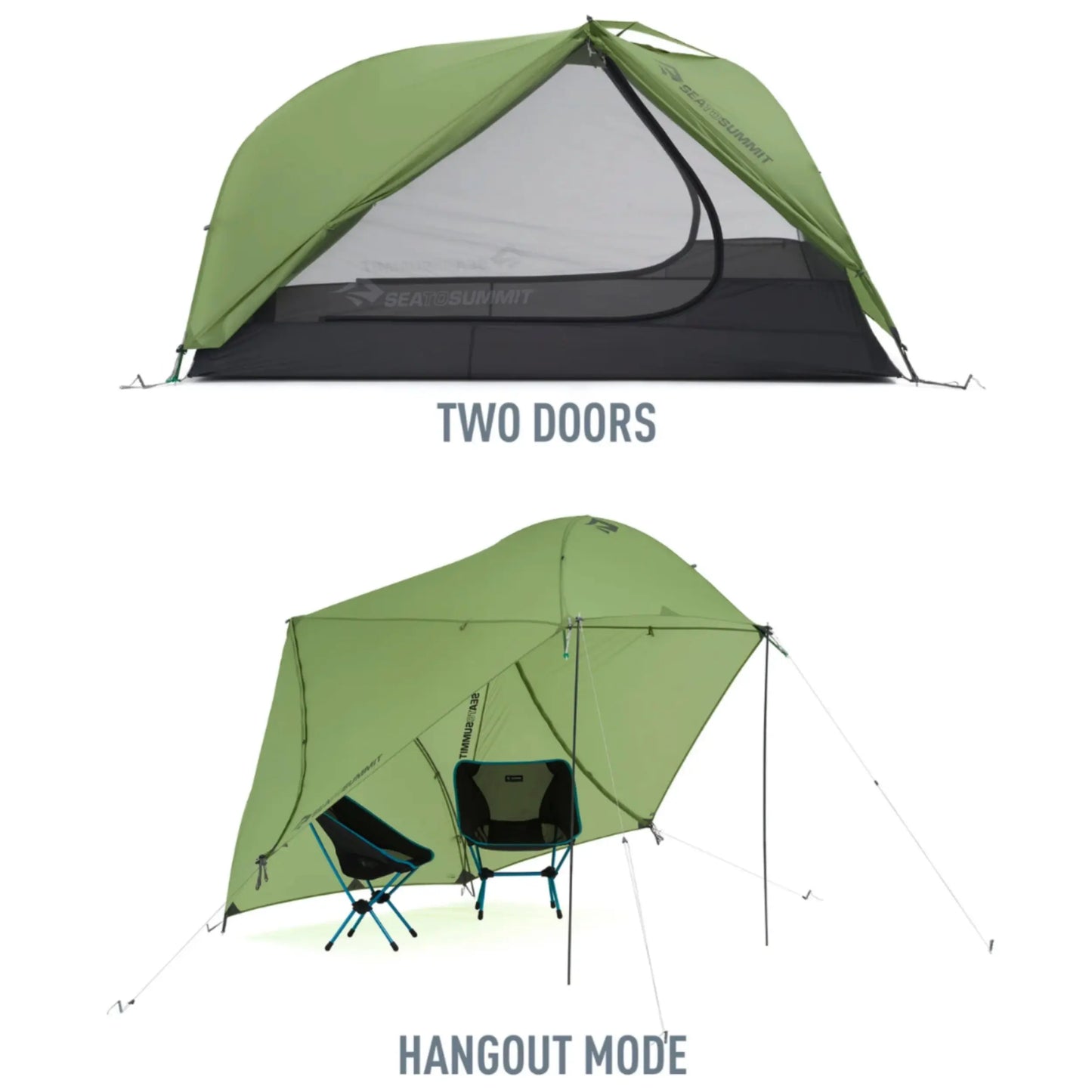 Sea To Summit Telos TR2 Ultralight Bikepack Tent (2 Person) - Green