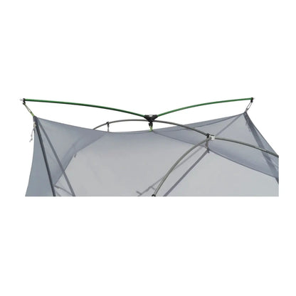 Tension Ridge raises the tent’s shape upwards for more usable head-and-shoulder space