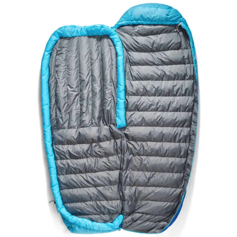 The Free-Flow Zip system allows you to open the bag up to the point where it is opened flat as a quilt