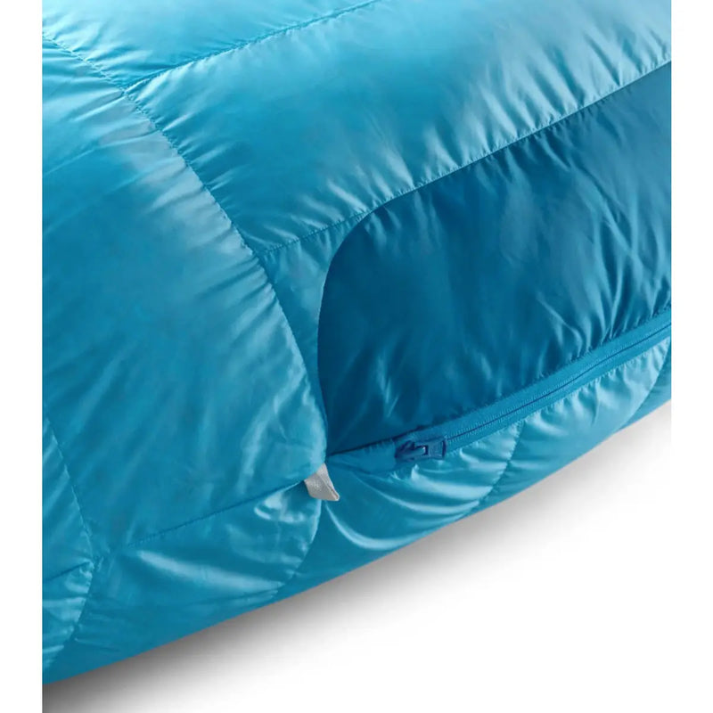 Recycled 20D polyester shell with a non-PFAS DWR finish blocks wind and moisture