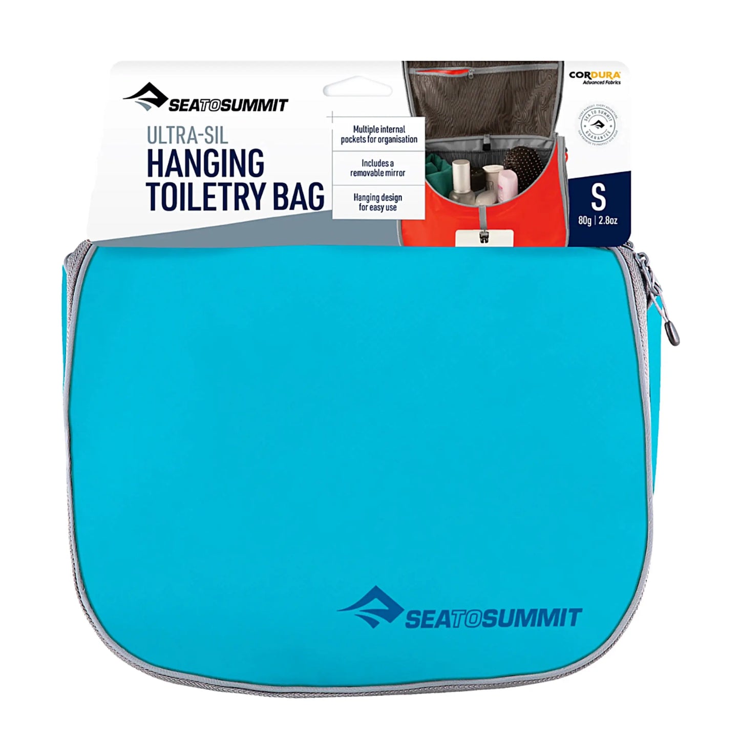 Sea To Summit Ultra-Sil Hanging Toiletry Bag Small - Blue Atoll