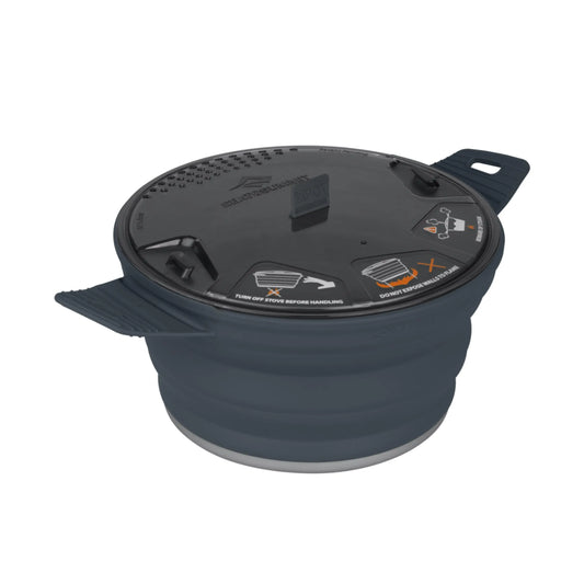 Sea to Summit X-Pot 2.8L Collapsible Cooking Pot - Charcoal