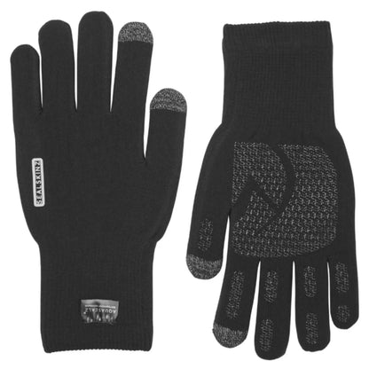 Sealskinz Anmer Waterproof All Weather Ultra Grip Knitted Glove (Black) - Large