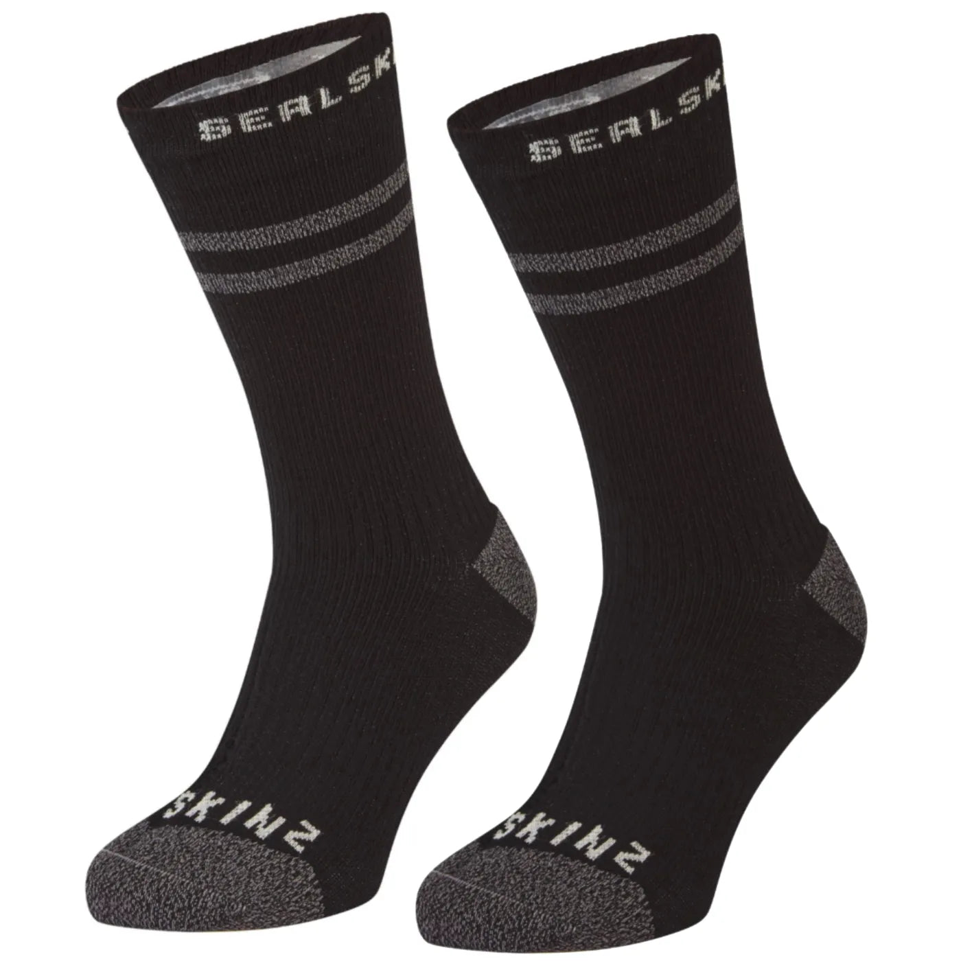 Sealskinz Scoulton Waterproof Warm Weather Mid Length Sock with Hydrostop (Small) - Black