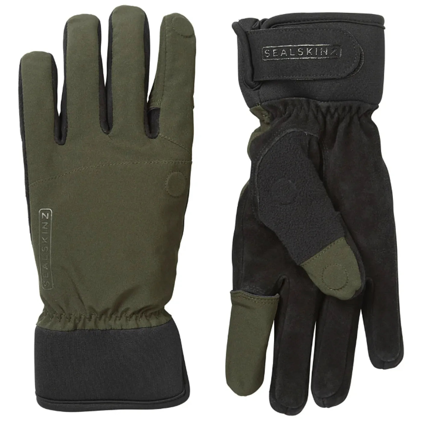 Sealskinz Stanford Waterproof All Weather Sporting Glove (XL) - Olive Green / Black