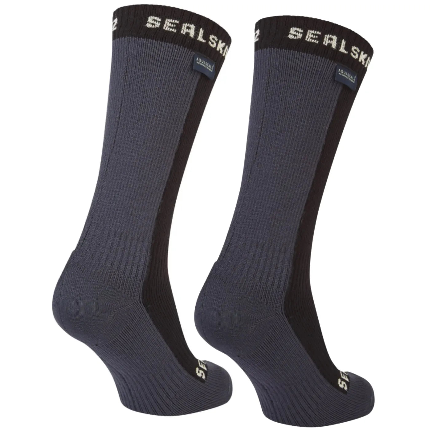 Sealskinz Starston Waterproof Cold Weather Mid Length Socks (Small) - Black