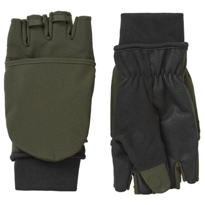 Sealskinz Walpole Windproof Cold Weather Convertible Mitt (X-Large) - Olive Green / Black