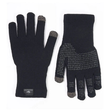 Sealskinz Waterproof All Weather Ultra Grip Knitted Glove (Black) - X-Large