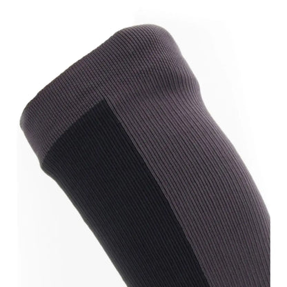 Sealskinz Waterproof Cold Weather Knee Length Socks - Black / Grey - Small