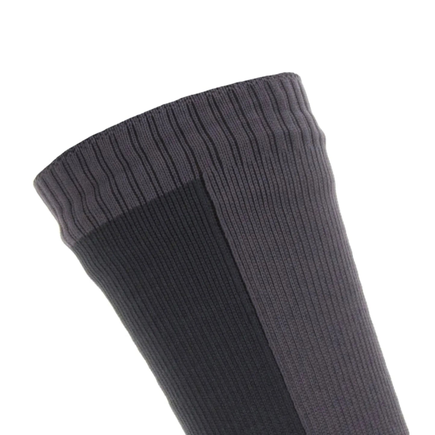 Sealskinz Waterproof Cold Weather Mid Length Socks - Black / Grey - Large